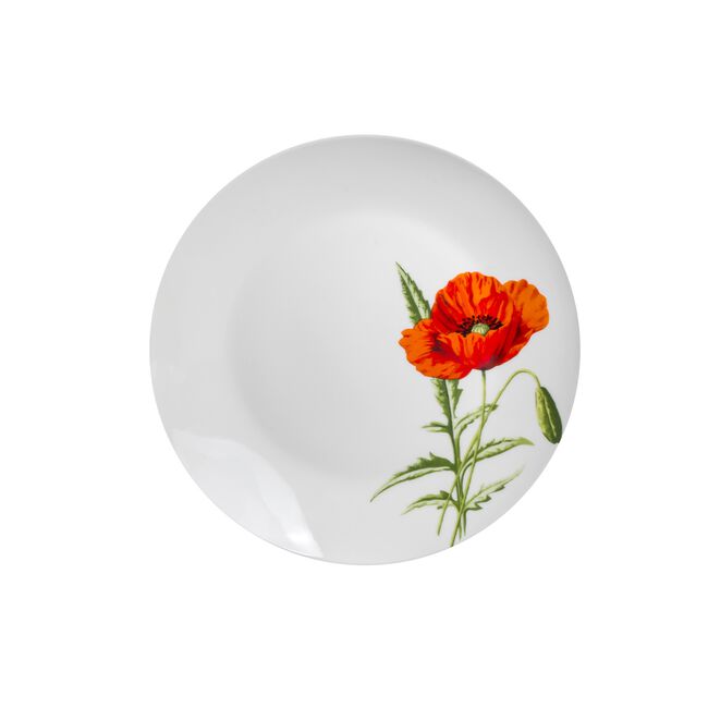 Ruby Hart Poppy Side Plate 8"